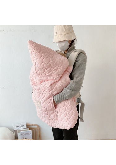 Sonbahar Ve Kış Bebek Arabası Bebek Taşıyıcı Battaniyesi Beyaz