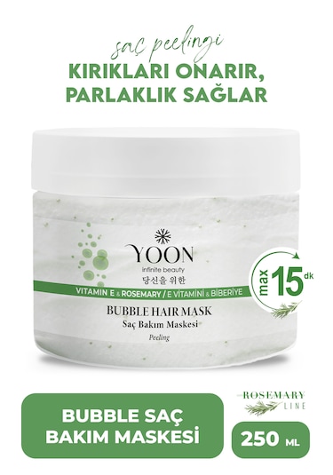 Yoon E Vitamini Peeling Etkili  Biberiyeli Saç Maskesi 250 ML