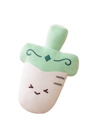 Jian Fan Yastık Kanepe Başlığı Yastık Ofis Şekerleme Yastığı - Beyaz Beyaz