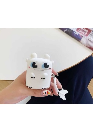 İphone 1/2. Nesil Uyumlu Koruyucu Bluetooth Kulaklık Kılıfı Figürlü Gündüz Işığı Airpods 1/2. Nesil