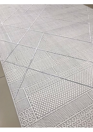 Merinos Halı Ritim 773338 060 Serisi Salon Oturma Yatak Odası Halısı Krem