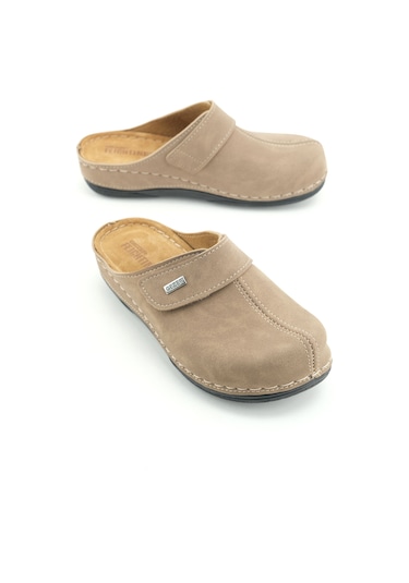 Gezer Feıchtıngen Kadın Yazlık İç Taban Hakiki Deri Tek Cırtlı Ayarlanabilir Rahat Taban Günlük Terl Bej