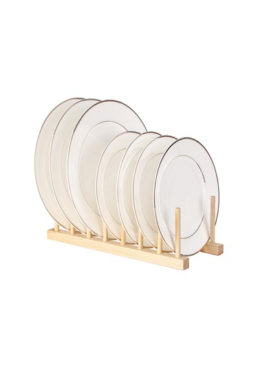 Maiyame Ahşap Mutfak Kurutma Rafı - Tabak, Bardak Ve Tencere Kapağı İçin Pratik Organizatör Diğer
