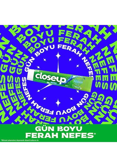 Close Up Diş Macunu Menthol Fresh Ağız Bakım Suyu Etkili 4 x 50 ML