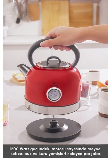 Karaca 2202 2200 W Retro Su Isıtıcısı Kettle