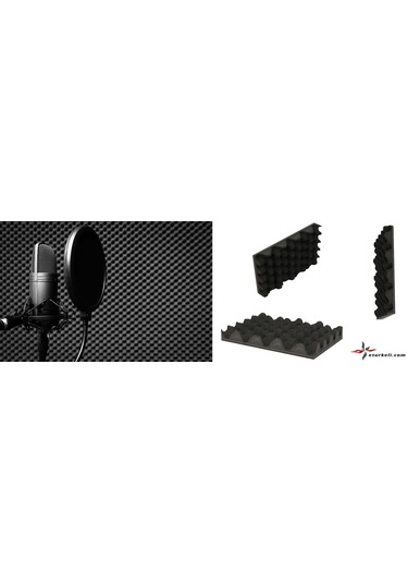 Türkeli Ses Yalıtım Bariyerli Yumurta Süngeri 28 MM 120 Dns 100 x 100 CM