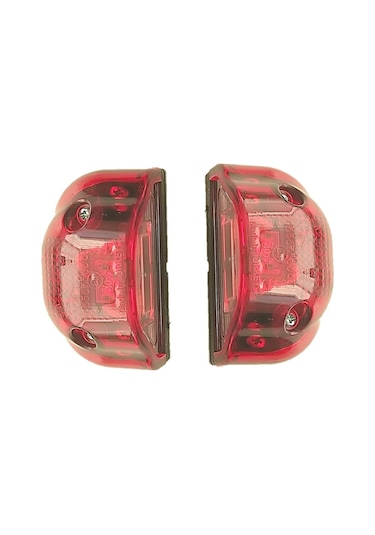 2 Adet Tır Kamyon Dorse Plaka Lambası Kobra Kırmızı 12-24 Volt