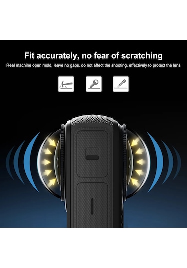 Springsun Puluz Pu989t Panoramik Kamera Lens Koruyucuları Lens Koruyucu Kapak Şeffaf Lens Kapağı Yedek Insta360 X4 Aksesuarları