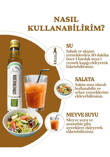 Sirkengebin Prebiyotik Sirkesi İbn-i Sina'nın Formülü 250 Ml