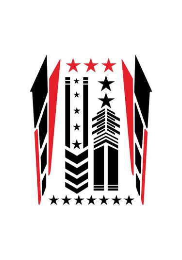 Monyee Motosiklet Vinil Sticker Seti Siyah-kırmızı D-2195: Stüdyo Dekorasyon, Kolay Kurulum, Dayanıklı, Fender/tank/body Dıy