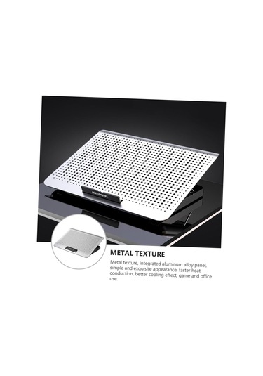 Profesyonel Dizüstü Bilgisayar Soğutucu Sağlam Dizüstü Bilgisayar Soğutma Braketi Metal Radyatör Dizüstü Bilgisayar Soğutma Pedi Basit Zarif Görünüm