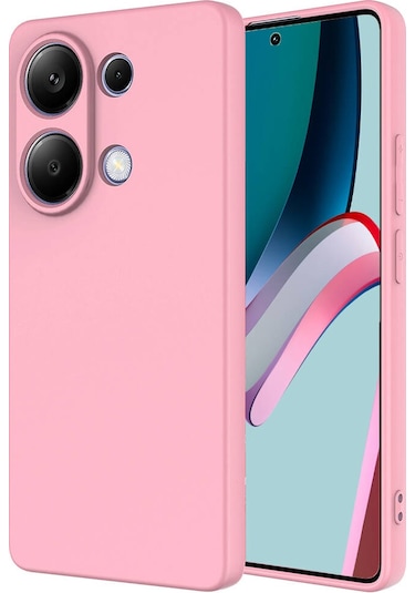 Xiaomi Poco M6 Pro 4g Kılıf Zore Mara Lansman Kapak Pembe Açık