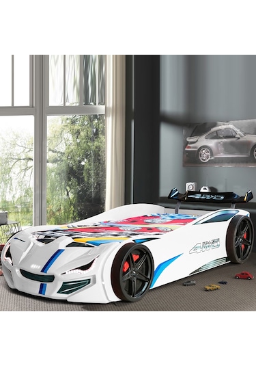 Arabalı Yatak, Beyaz Merso Bazalı Arabalı Yatak ,Setay Genç Od... Beyaz