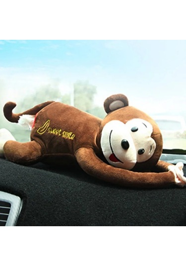 A-creative Maymun Doku Kutusu Karikatür Doku Klozet Kapağı Örtüsü Tutucu Peçete Kutusu Kağıt Depolama Araba Ev Banyo Çocuk Odası İçin Kapı Arka