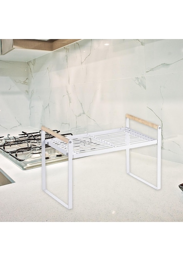 Homyl Sayaç Rafları Masaüstü Organizatör Banyo Anti Beyaz S