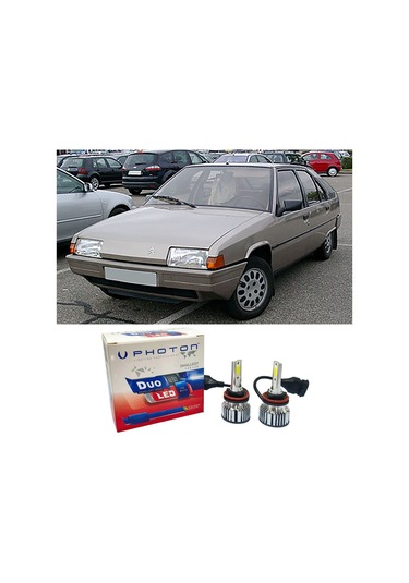Citroen Bx Led Xenon Uzun + Kısa Far Ampulü H4 Duo Yeni Seri Beyaz