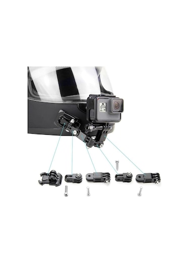 Tüm Aksiyon Kameralara Uyumlu Ayarlanabilir J Hook Uzun Model