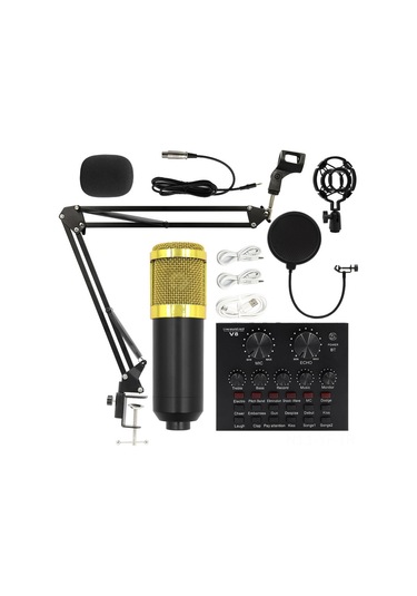 Yifomall "profesyonel Bm800 Usb Kondenser Mikrofon Seti - Canlı Yayın & Kayıt İçin Tam Paket"