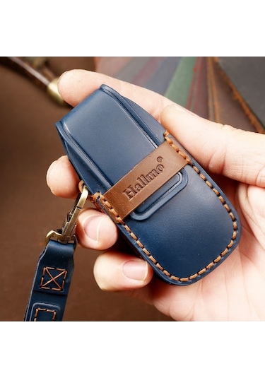 Novahub Yeni Mercedes-benz E300l Anahtar Kılıfı - Sığır Derisi Korumalı Siyah