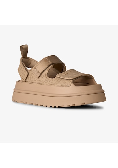 Ugg Goldenglow Embossed Kadın Krem Sandalet 1175311 Bej