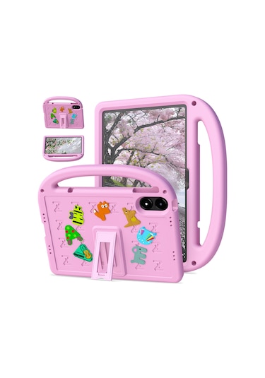 Xiaomi Poco Pad/redmi Pad Pro Kickstand Eva + Pc Kılıfı Omuz Askılı Tablet Kılıfı - Pembe Tablet Kılıfı