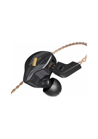 Kulak İçi Kulaklıklar, Değiştirilebilir Kablo, 3,5 Mm Kablolu, Siyah, Mikrofonsuz