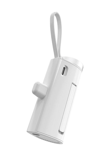 Wiwu Wi-W026 Capsule Serisi 2in1 Mini Taşınabilir Standlı Askılı Type-C PD 5000 MAh Powerbank