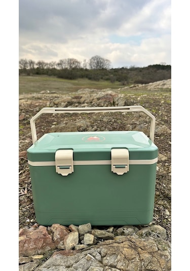 18 Lt Taşınabilir Soğutucu Kamp Dolabı Yeşil