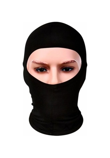 Motosiklet Balaklava Güneş Koruyucu Rüzgar Geçirmez Motor Maske Yüz Koruma Siyah