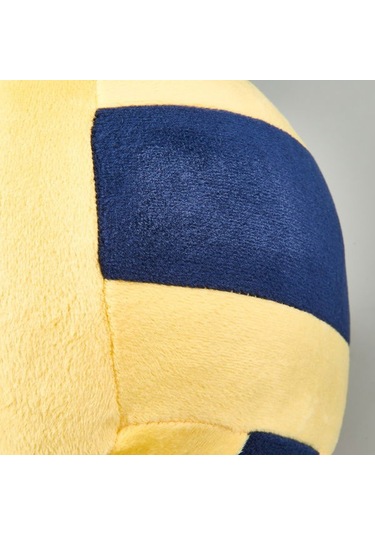 Evidea Soft Voleybol Topu Figürlü Yastık - Lacivert / Sarı - 20 Cm Lacivert / Sarı