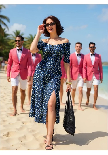 Obolochka Yazlık Midi Elbise-sundress 391351367