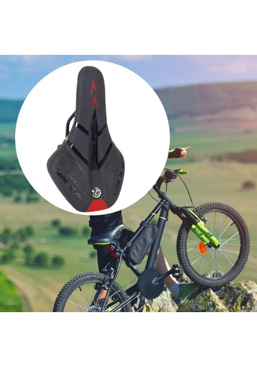 Suntek Çocuk Bisiklet Sele Evrensel Kaymaz Koltuk Minderi Kırmızı