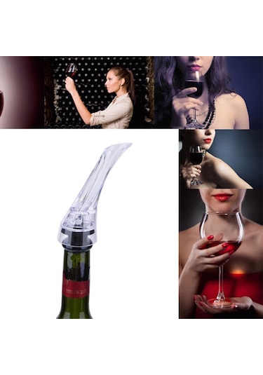 Kosona Hızlı Şarap Havalandırıcı - 0.1 Saniye Hızlı Canlandırma, Damgasız Döküm, Bernoulli Prensibi, Fda Onaylı Malzeme Taban Olmadan