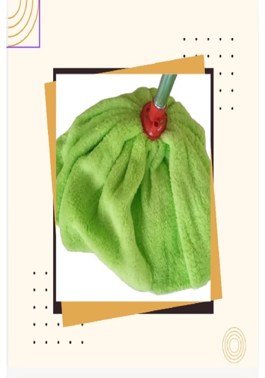 Lider Mikrofiber Mop Welfost Yedek Başlık Yeşil Mop Paspas Ucu