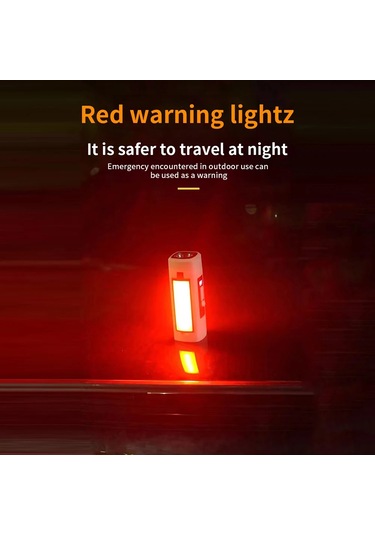 Myinkai Yüksek Güçlü Katlanabilir 3 Işık Modu Taşınabilir Fener Gri