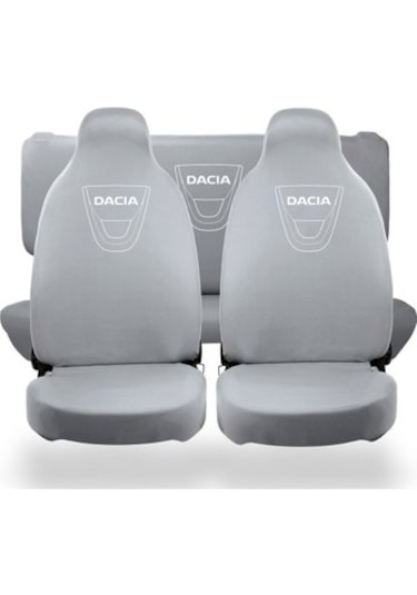 Oto Koltuk Kılıfı Ön Arka Set Gri Dacia Renk Seçeneği-Gri