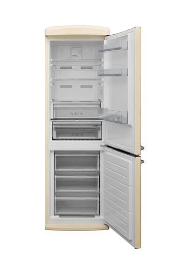 Vestel RETRO NFK37211 330 L No-Frost Buzdolabı Bej