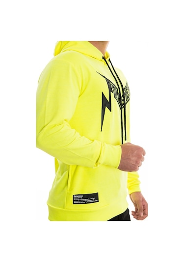 Bonesmen Erkek Kapüşonlu Sweatshirt (463018964) Neon Sarı