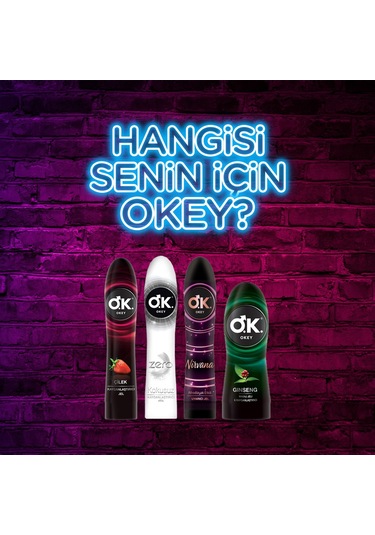 Okey Çilek Aromalı Kayganlaştırıcı Jel 4 x 100 ML