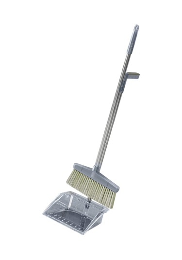 Fosenze Stal Çelik Çubuklu Sürekli Temizlik Seti - Geniş Tarama, Toz Yok Tasarım, Ev Ofis Mağaza Kullanıma Uygun Gri