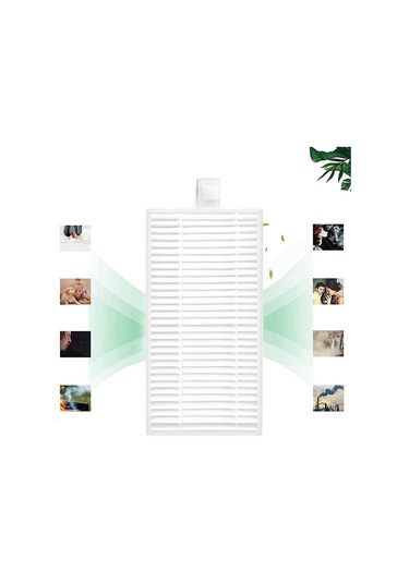 Gildedwill Lefan M2/plus/m2s Pro Elektrikli Süpürge Parçaları Yıkanabilir Filtre Elemanı 6 Adet İçin Hepa Filtre Yedek Parçaları
