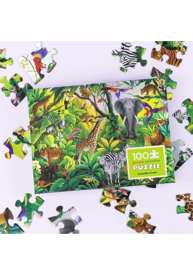 Crocodile Creek Puzzle - 100 Parça - Orman Cenneti