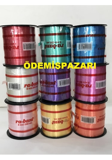 Rabant Rafya 200 Mt Uzunluk 8 Mm Eni Açik Pembe