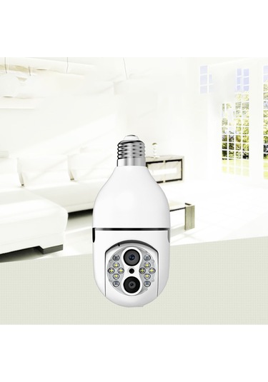 Teltree 1080p Hd Işık Ampülü Güvenlik Kamerası, İki Yönlü Konuşma, Renkli Gece Görüşü, Wifi İzleme, Hareket Algılama, Ac110-240v