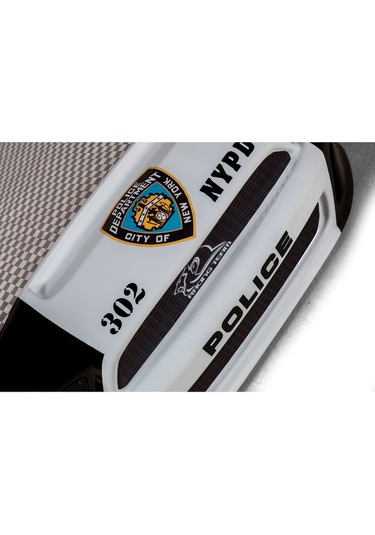 Bazalı Polis Arabalı Yatak Kapıları Açılan Mustang Full Ledli Kumandalı Ve Müzikli + Ortopedik Yatak 90x190 Cm