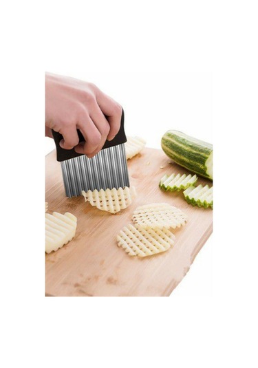 Chips Chopper Şekilli Sebze ve Meyve Dilimleyici Patates Soyucu Çok Renkli