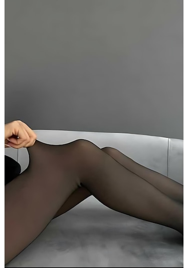 R9800-1 Ayaklı Peluş Tayt Taş