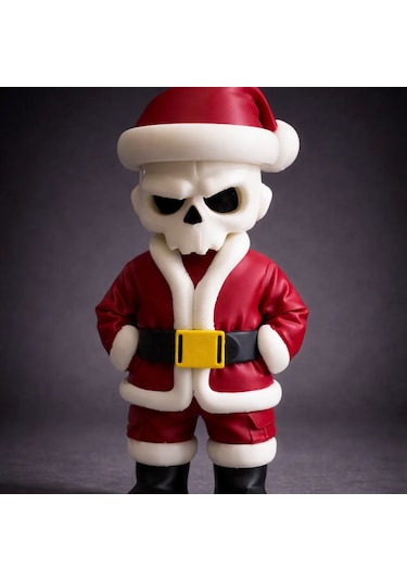 Kuru Kafa Noel Baba Özel Seri Kırmızı Özel Seri Koleksiyon Ürünü Oyuncak Figür