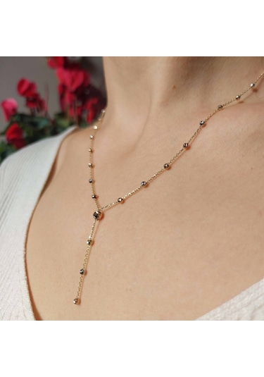 Altınbeyi Tek Sıra Dorika Kolye 14 Ayar Altın 2.40 Gram