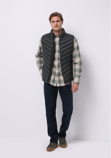 Colins Slim Fit Erkek Yeşil Yelek Cl1071238 Q1.v1 Lkh Açık Haki